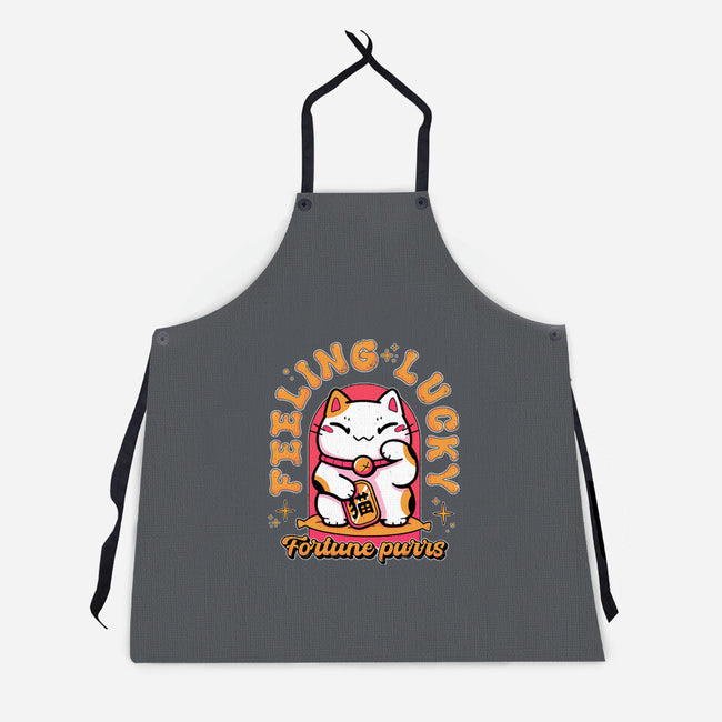 Fortune Purrs-Unisex-Kitchen-Apron-Ca Mask