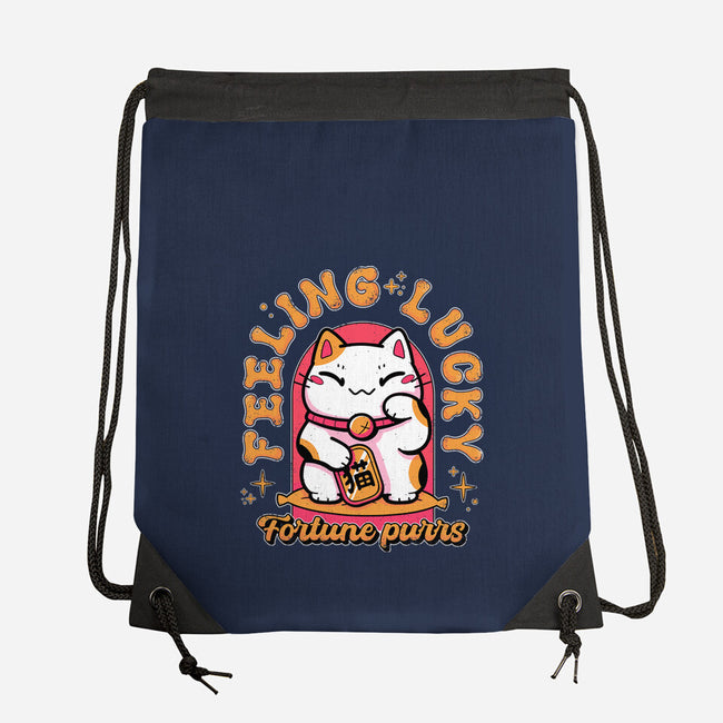 Fortune Purrs-None-Drawstring-Bag-Ca Mask