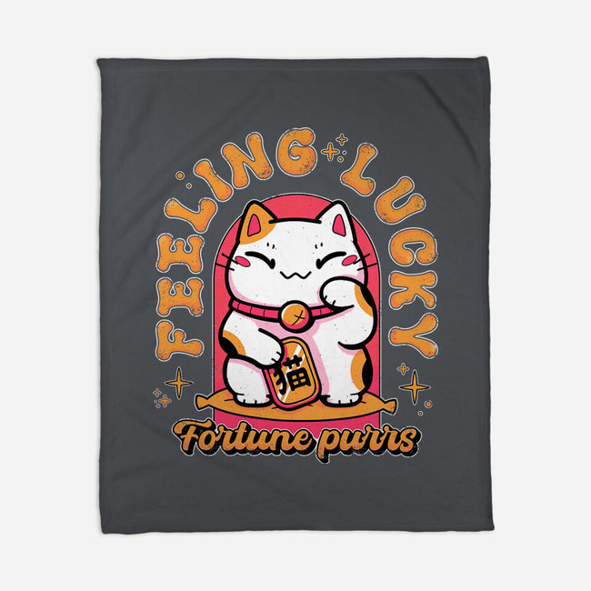 Fortune Purrs-None-Fleece-Blanket-Ca Mask