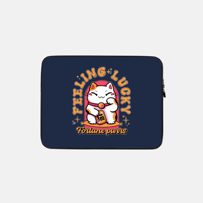 Fortune Purrs-None-Zippered-Laptop Sleeve-Ca Mask