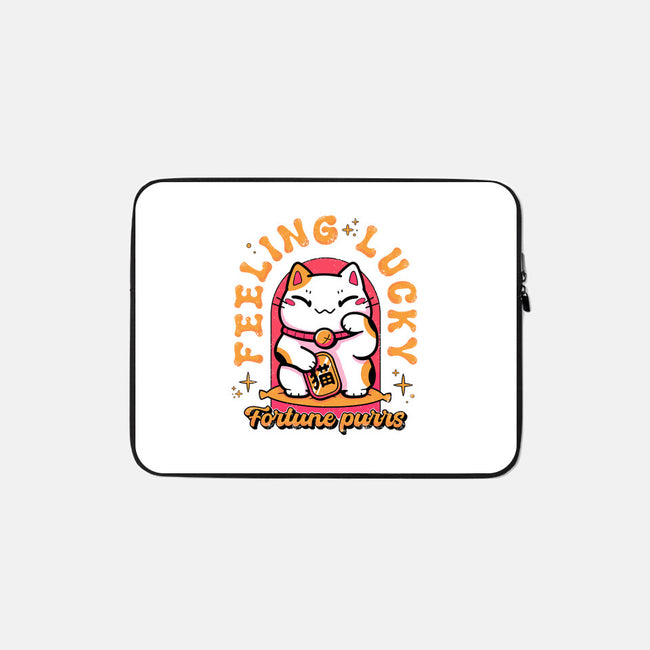 Fortune Purrs-None-Zippered-Laptop Sleeve-Ca Mask