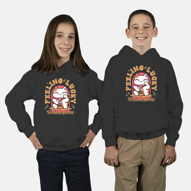 Fortune Purrs-Youth-Pullover-Sweatshirt-Ca Mask
