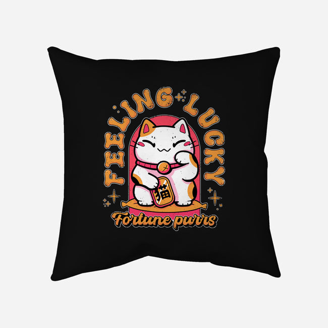 Fortune Purrs-None-Non-Removable Cover w Insert-Throw Pillow-Ca Mask