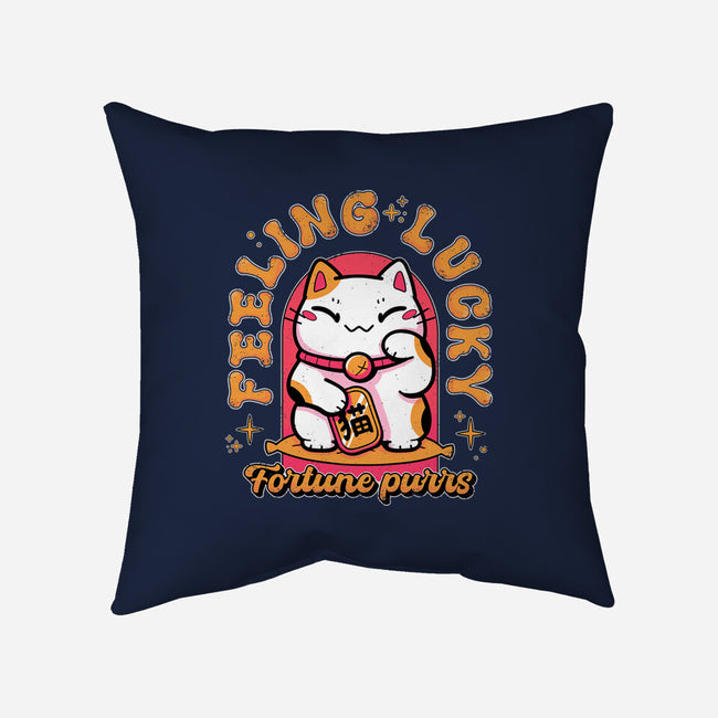 Fortune Purrs-None-Removable Cover-Throw Pillow-Ca Mask