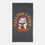 Fortune Purrs-None-Beach-Towel-Ca Mask