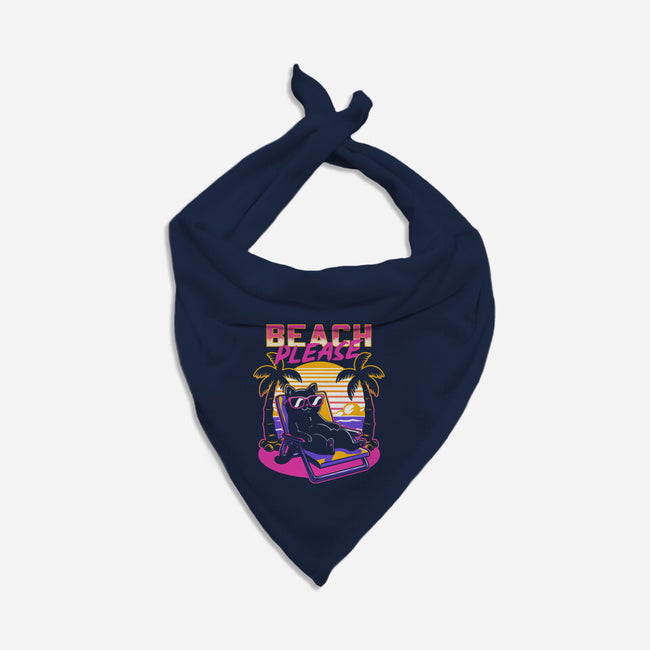 Vaporwave Summer Cat-Dog-Bandana-Pet Collar-Studio Mootant