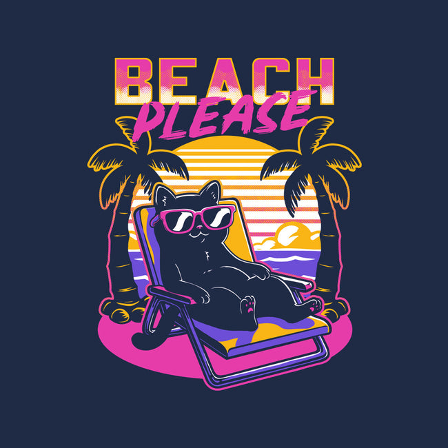 Vaporwave Summer Cat-None-Removable Cover-Throw Pillow-Studio Mootant