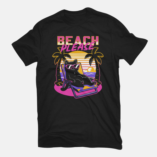 Vaporwave Summer Cat-Mens-Premium-Tee-Studio Mootant