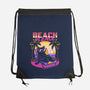 Vaporwave Summer Cat-None-Drawstring-Bag-Studio Mootant