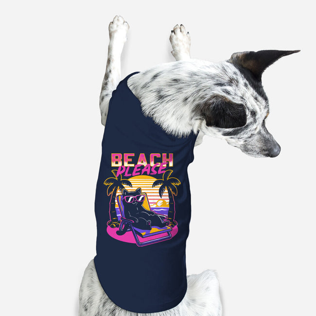 Vaporwave Summer Cat-Dog-Basic-Pet Tank-Studio Mootant