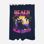 Vaporwave Summer Cat-None-Polyester-Shower Curtain-Studio Mootant