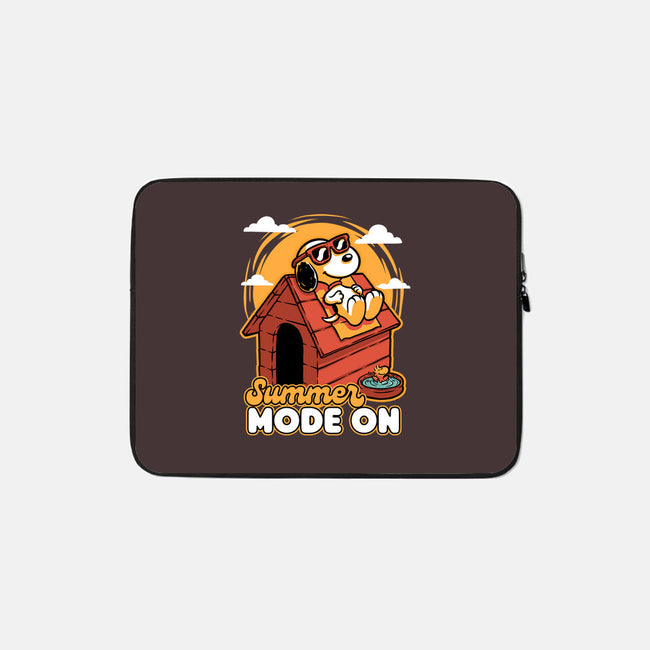 Beagle Summer Vacation-None-Zippered-Laptop Sleeve-Studio Mootant