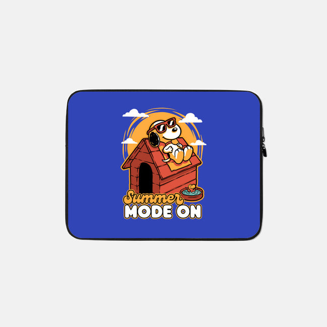 Beagle Summer Vacation-None-Zippered-Laptop Sleeve-Studio Mootant