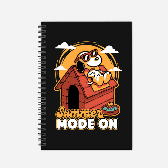 Beagle Summer Vacation-None-Dot Grid-Notebook-Studio Mootant