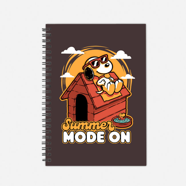 Beagle Summer Vacation-None-Dot Grid-Notebook-Studio Mootant