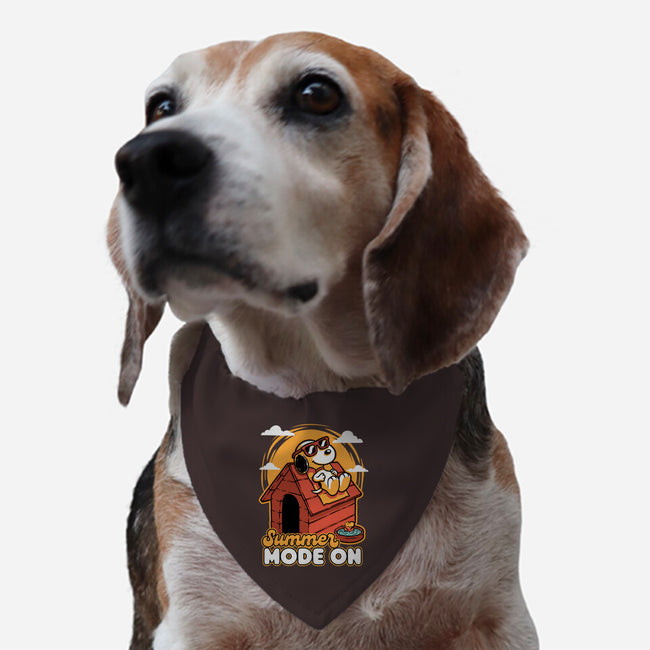 Beagle Summer Vacation-Dog-Adjustable-Pet Collar-Studio Mootant