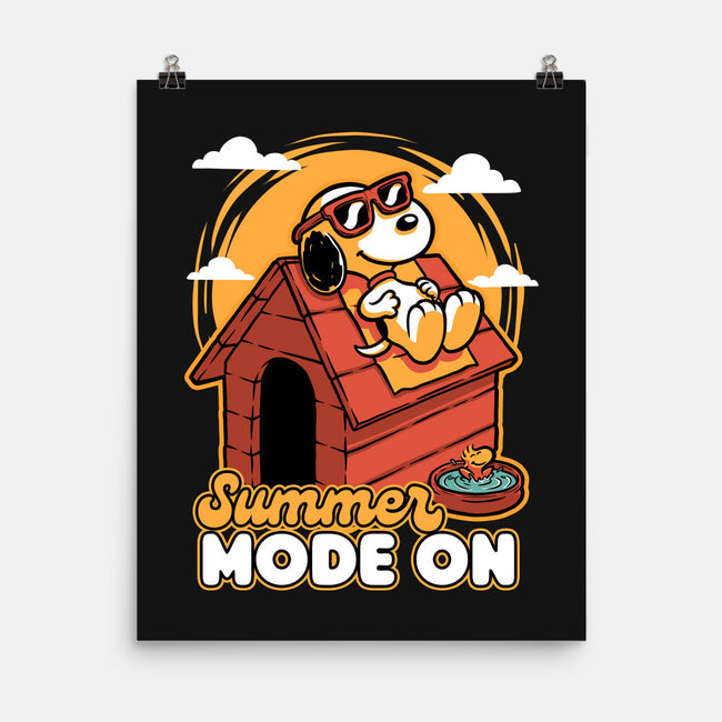 Beagle Summer Vacation-None-Matte-Poster-Studio Mootant