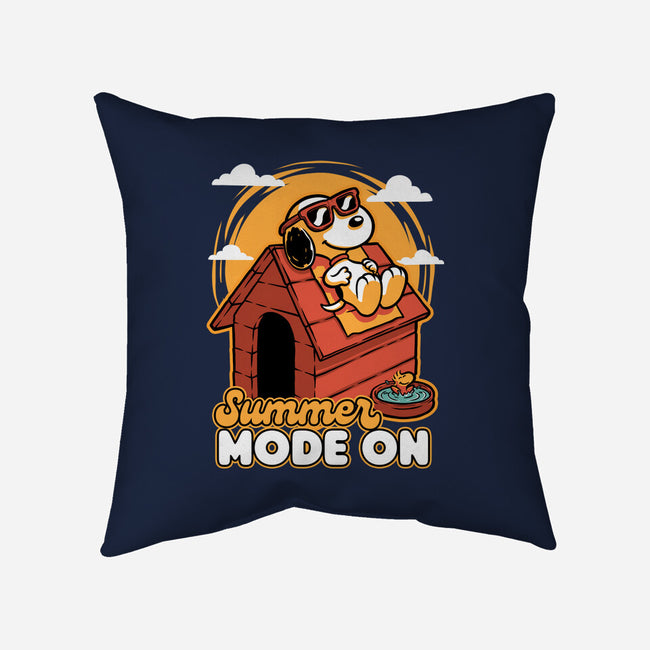 Beagle Summer Vacation-None-Removable Cover w Insert-Throw Pillow-Studio Mootant