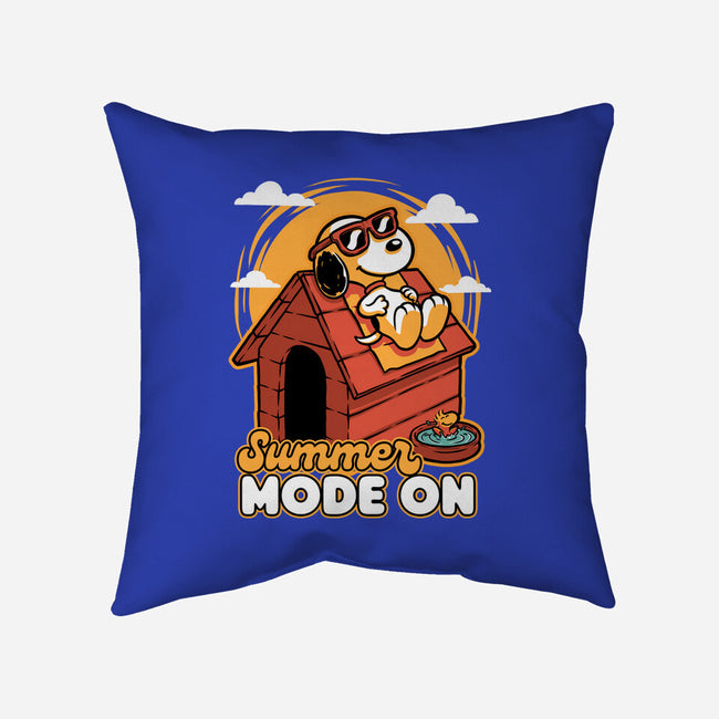 Beagle Summer Vacation-None-Removable Cover-Throw Pillow-Studio Mootant