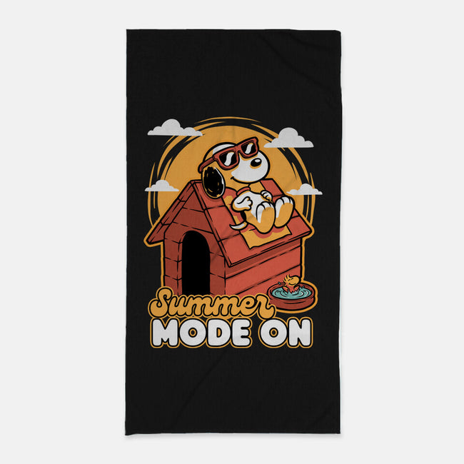 Beagle Summer Vacation-None-Beach-Towel-Studio Mootant