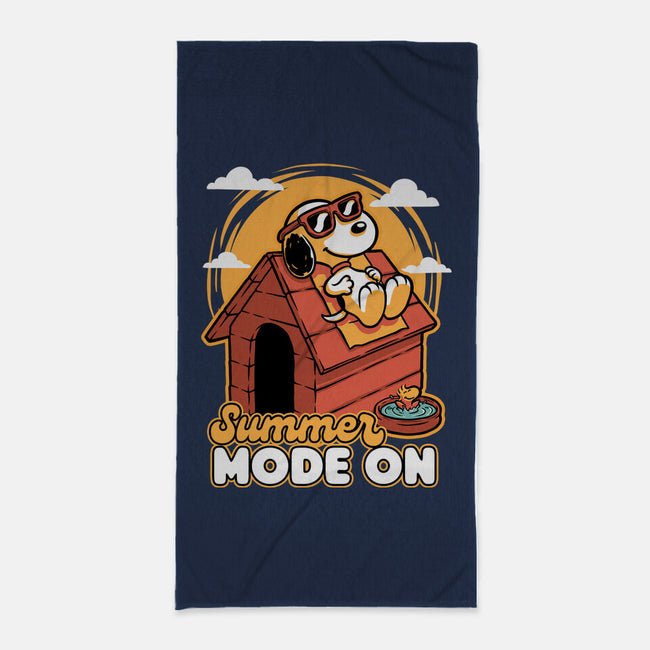 Beagle Summer Vacation-None-Beach-Towel-Studio Mootant