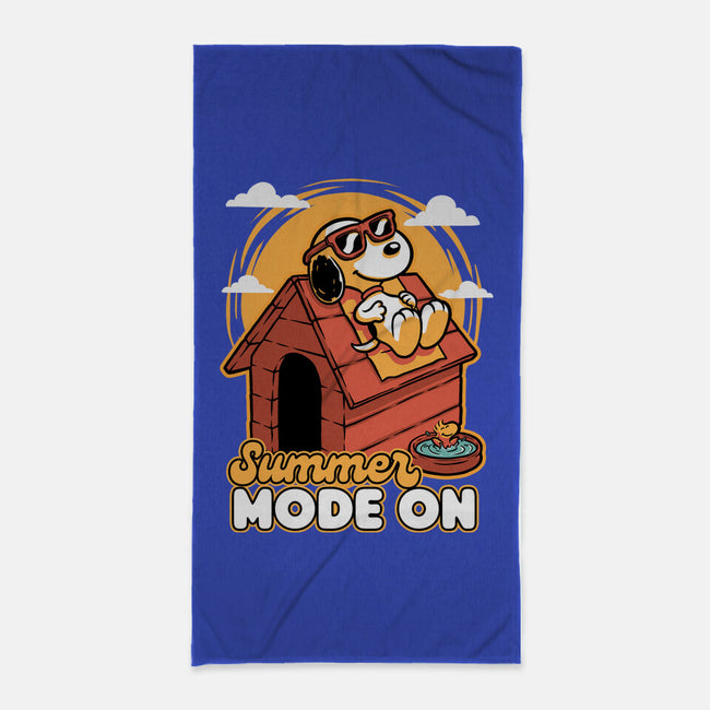 Beagle Summer Vacation-None-Beach-Towel-Studio Mootant