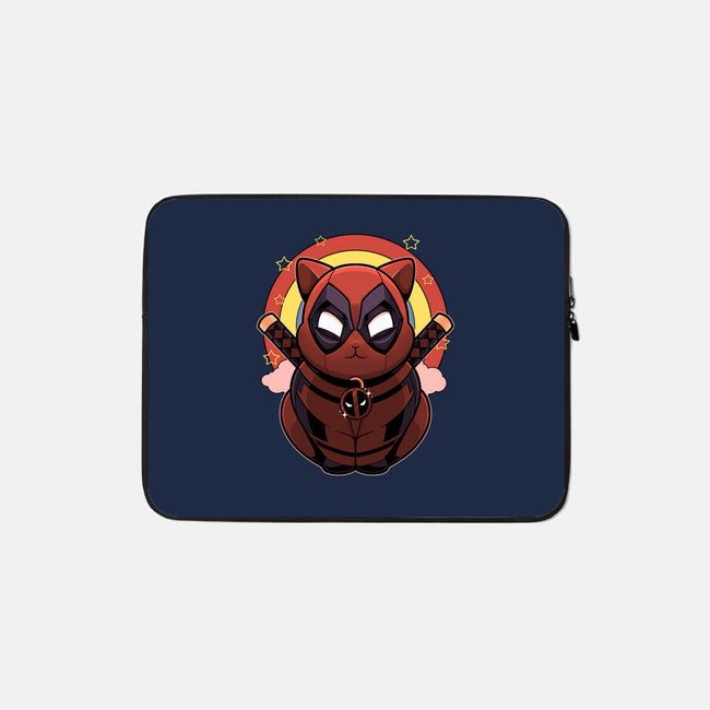 Red Cat Mutant-None-Zippered-Laptop Sleeve-Astrobot Invention