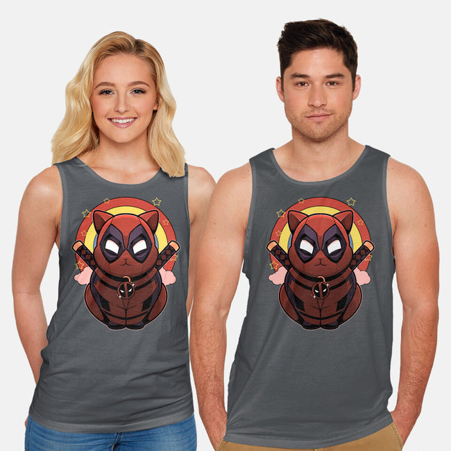 Red Cat Mutant-Unisex-Basic-Tank-Astrobot Invention