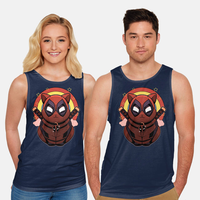 Red Cat Mutant-Unisex-Basic-Tank-Astrobot Invention