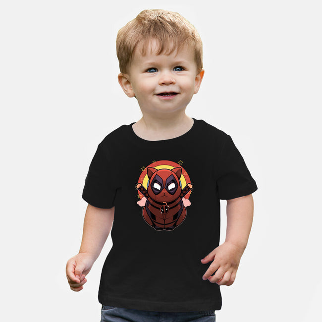 Red Cat Mutant-Baby-Basic-Tee-Astrobot Invention