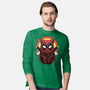 Red Cat Mutant-Mens-Long Sleeved-Tee-Astrobot Invention