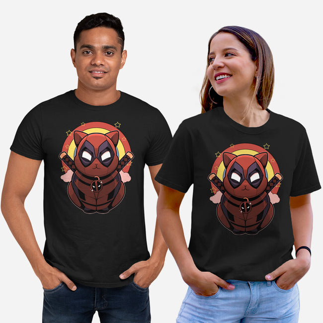 Red Cat Mutant-Unisex-Basic-Tee-Astrobot Invention