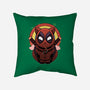 Red Cat Mutant-None-Non-Removable Cover w Insert-Throw Pillow-Astrobot Invention