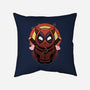 Red Cat Mutant-None-Non-Removable Cover w Insert-Throw Pillow-Astrobot Invention