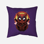 Red Cat Mutant-None-Removable Cover w Insert-Throw Pillow-Astrobot Invention