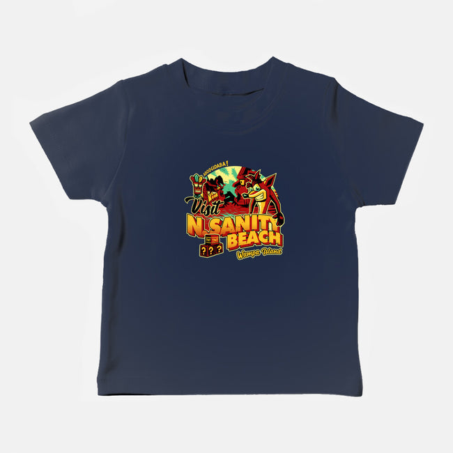 Visit N Sanity Beach-Baby-Basic-Tee-daobiwan