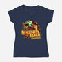 Visit N Sanity Beach-Womens-V-Neck-Tee-daobiwan