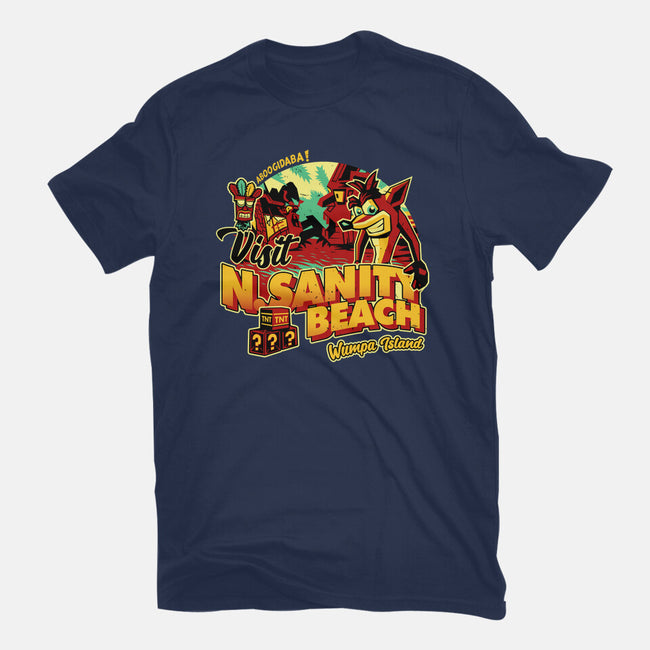 Visit N Sanity Beach-Youth-Basic-Tee-daobiwan