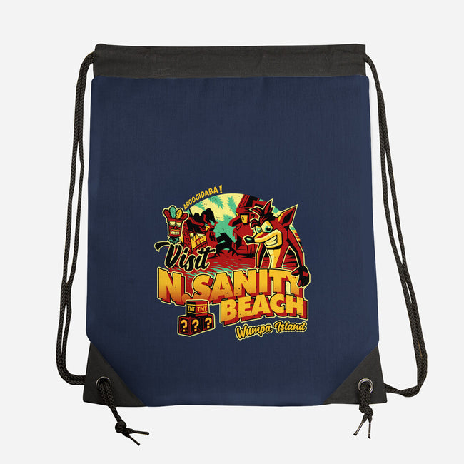 Visit N Sanity Beach-None-Drawstring-Bag-daobiwan