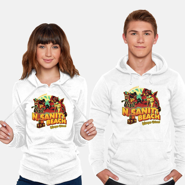 Visit N Sanity Beach-Unisex-Pullover-Sweatshirt-daobiwan