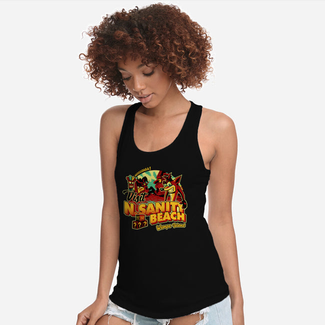 Visit N Sanity Beach-Womens-Racerback-Tank-daobiwan