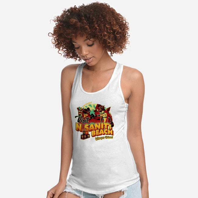 Visit N Sanity Beach-Womens-Racerback-Tank-daobiwan