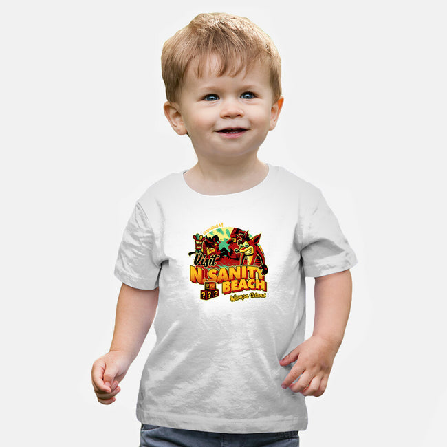 Visit N Sanity Beach-Baby-Basic-Tee-daobiwan