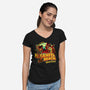 Visit N Sanity Beach-Womens-V-Neck-Tee-daobiwan