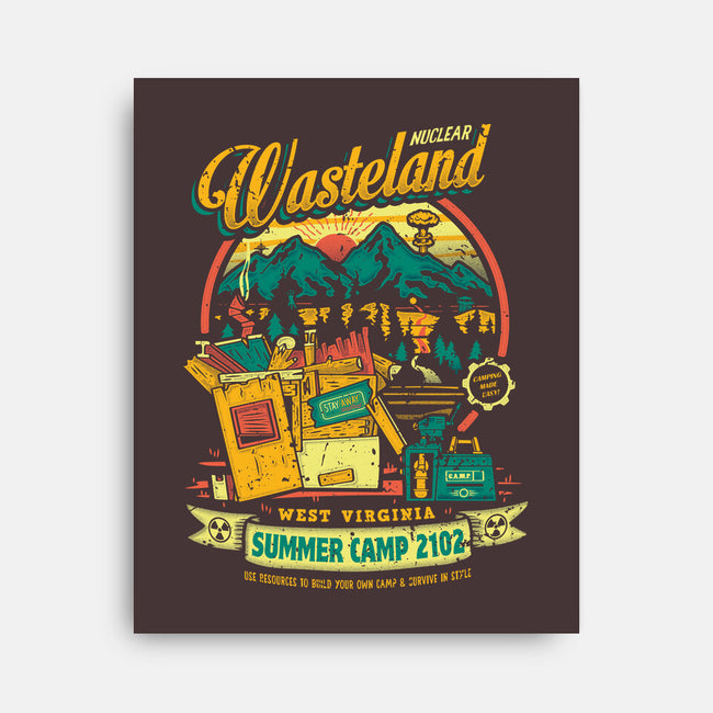 Radioactive Summer Camp-None-Stretched-Canvas-Olipop