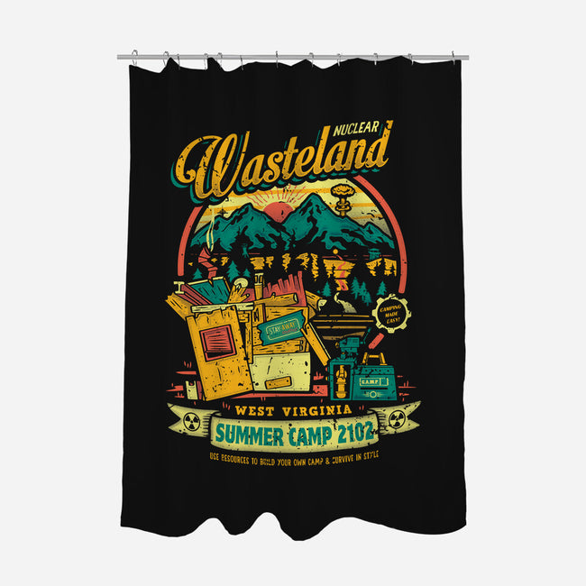 Radioactive Summer Camp-None-Polyester-Shower Curtain-Olipop