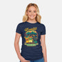 Radioactive Summer Camp-Womens-Fitted-Tee-Olipop
