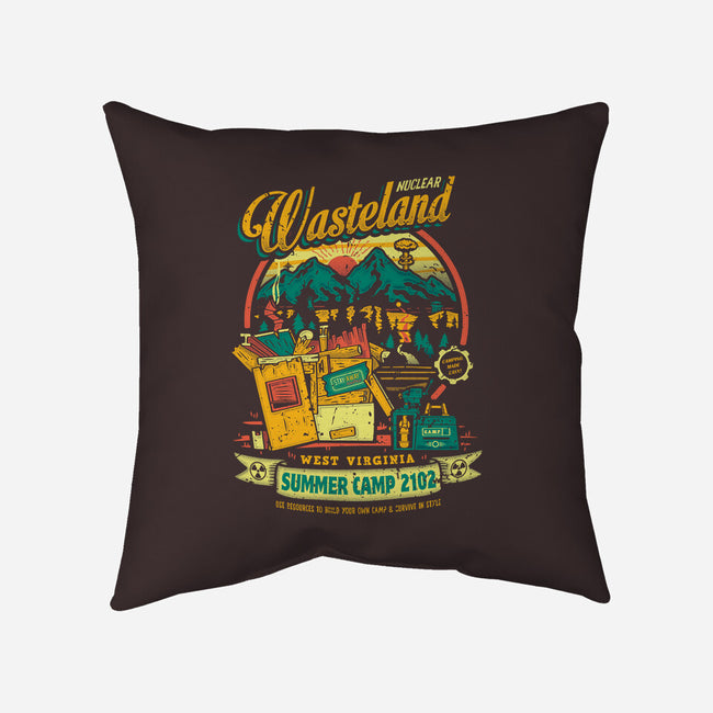 Radioactive Summer Camp-None-Removable Cover-Throw Pillow-Olipop