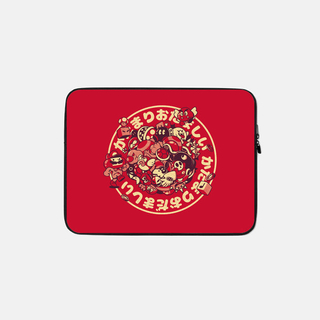 Let's A Roll-None-Zippered-Laptop Sleeve-ilustrata
