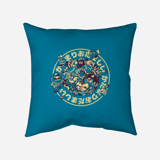 Let's A Roll-None-Removable Cover-Throw Pillow-ilustrata